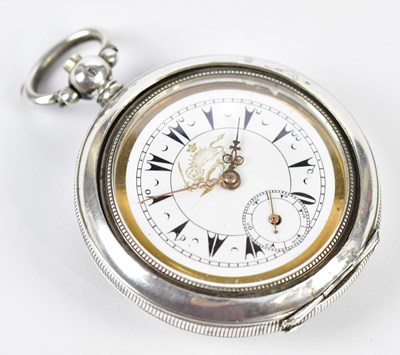 Lot 2999 - An Ottoman pocket watch, with white enamelled...