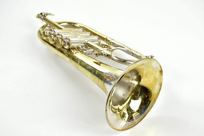 Lot 1303 - POSSIBLY JOSEPH WALLIS; a brass cornet, 34cm,...