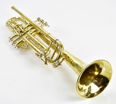Lot 1310 - MONARCH; a brass trumpet, 49cm, lacking...