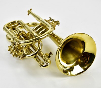 Lot 1288 - BOOSEY & CO; a Solbron Class A brass cornet,...