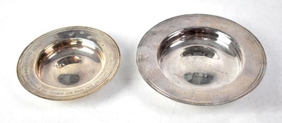Lot 704 - An Elizabeth II hallmarked silver shallow bowl
