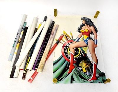Lot 210 - A large collection of posters relating to DC Comics