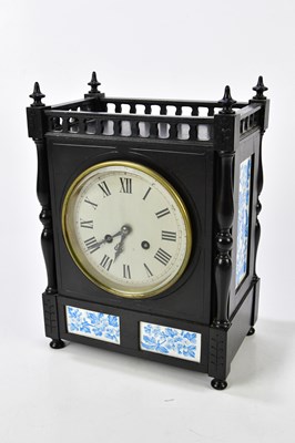 Lot 2314 - A Victorian ebonised Aesthetic Movement mantel...