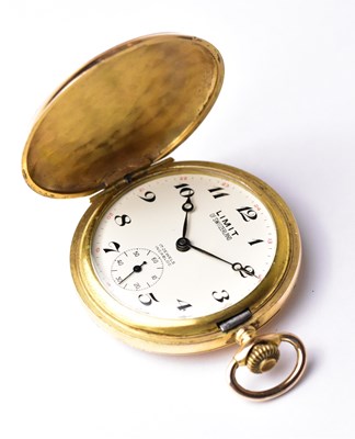 Lot 3029 - A gold plated crown wind full hunter pocket...