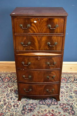 Lot 2676 - A reproduction mahogany drinks cabinet with...