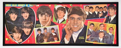Lot 1282 - A 1964 pop poster featuring The Beatles, The...