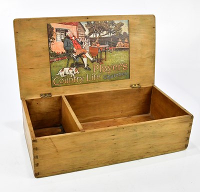 Lot 1468 - An early 20th century pine trade box...