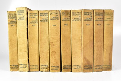 Lot 705 - GEORGE MEREDITH; thirty-nine volumes of 'The...