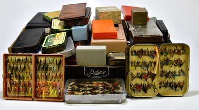 Lot 1380A - An extensive collection of fishing flies and...