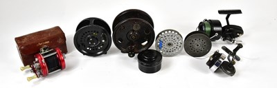 Lot 1382A - A collection of fishing reels including a...