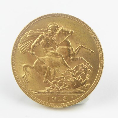 Lot 781 - A George V sovereign, 1913, George and Dragon.