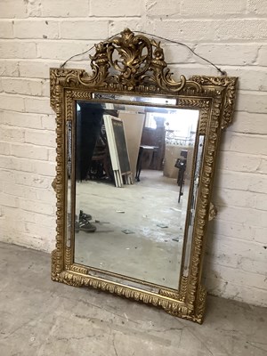 Lot 2439 - A late 19th century Venetian style gilt framed...