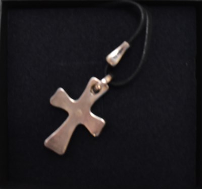 Lot 857 - GEORG JENSEN; a sterling silver (925) cross...