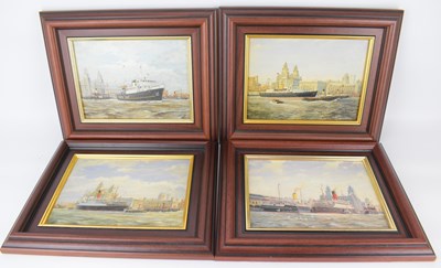 Lot 639 - AFTER NORMAN COLEBOURNE; four lacquered...
