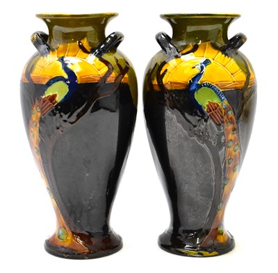 Lot 504 - A pair of Victorian/Edwardian Art Nouveau...