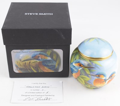 Lot 490 - STEVE SMITH CERAMICS; a boxed free-hand...