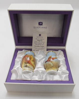 Lot 484 - ELLIOT HALL ENAMELS, WORCESTERSHIRE; a boxed...