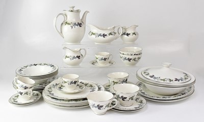 Lot 533 - ROYAL DOULTON; a large quantity of 'Burgundy'...