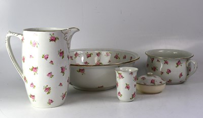 Lot 488 - GRIMWADES; a Winton Ware five-piece transfer...