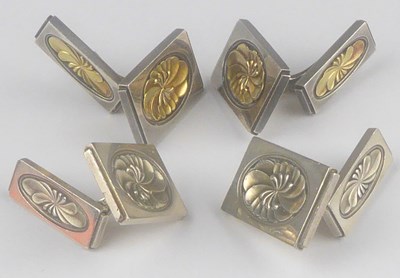 Lot 878 - GEORG JENSEN; two pairs of sterling silver...