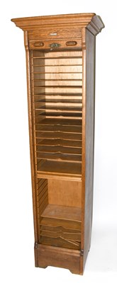 Lot 1529 - An early 20th century German oak stationery...