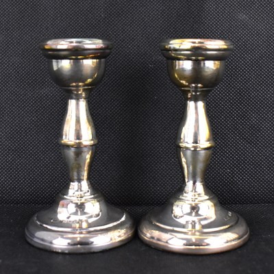 Lot 738 - A pair of Elizabeth II hallmarked silver short...