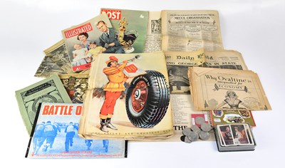 Lot 369 - A small quantity of ephemera, mostly relating...