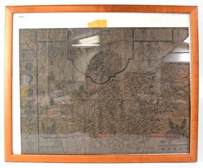 Lot 645 - A reproduction artificially aged John Speed...