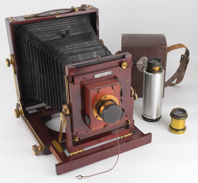 Lot 696 - THE NATIONAL CAMERA; a 19th century mahogany...