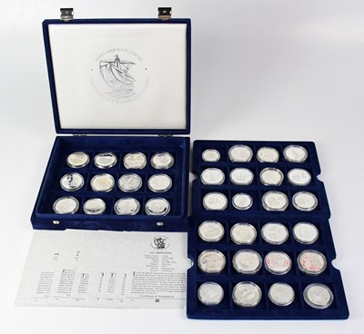 Lot 787 - A full commemorative coin collection for...