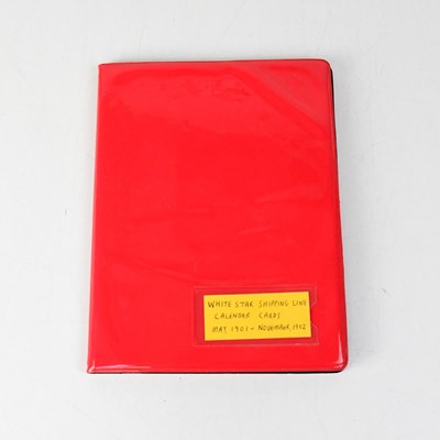 Lot 367 - WHITE STAR SHIPPING LINE; a folder containing...