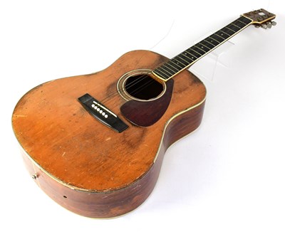 Lot 685 - YAMAHA; a c.1970s six-string acoustic guitar...