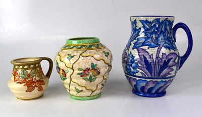Lot 476 - CHARLOTTE RHEAD FOR CROWN DUCAL; a large blue...