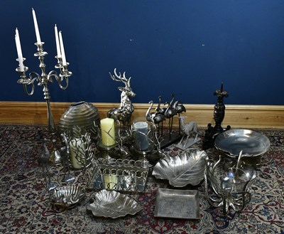 Lot 5055 - A large collection of chromed ornaments to...