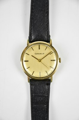 Lot 2930 - CARAVELLE; a 9ct gold cased manual wind...