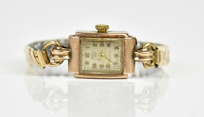 Lot 2932 - TRIBEX; a 9ct yellow gold cased lady's...