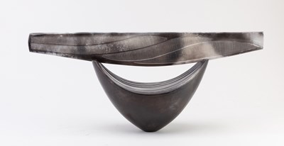 Lot 45 - ANTONIA SALMON (born 1959); a smoke fired and...