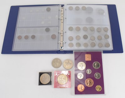 Lot 794 - A coin album containing mostly British coins,...