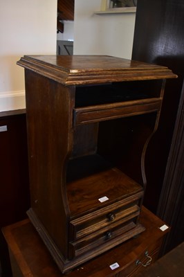 Lot 1008 - A painted pine pot cupboard on plinth base,...