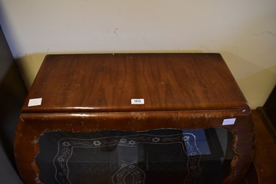 Lot 1012 - An Art Deco walnut display cabinet with...