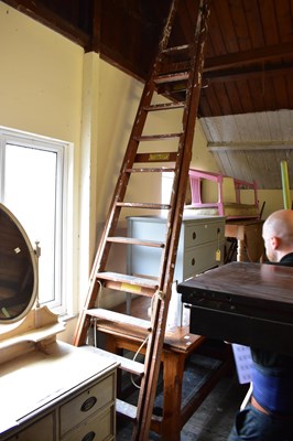 Lot 1018 - ENWRIGHT LADDERS, LIVERPOOL; a pair of vintage...