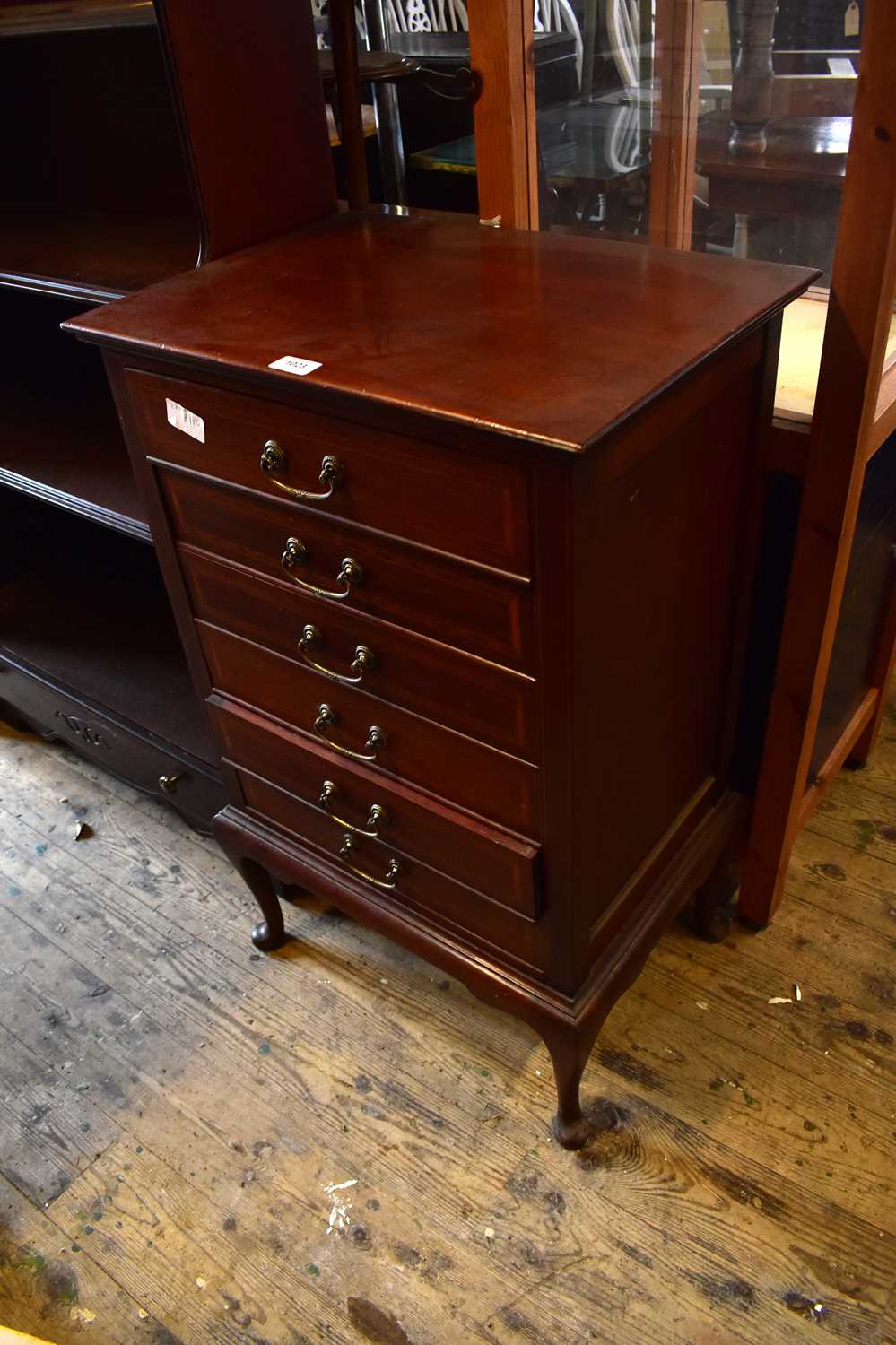 Lot 1023 - An Edwardian inlaid mahogany music chest of...