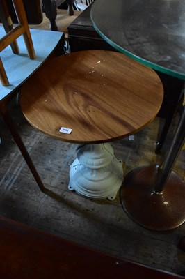 Lot 1032 - A Victorian cast iron pub table with later...