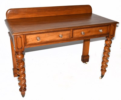 Lot 1657 - A 19th century mahogany washstand with raised...