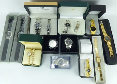 Lot 1135 - Twelve cased and boxed modern wristwatches