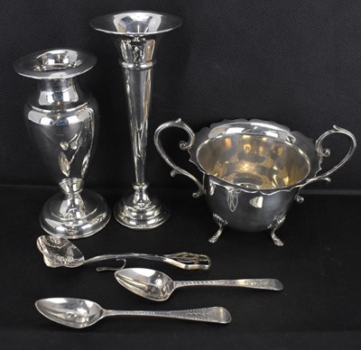 Lot 689 - Six items of hallmarked silver, comprising a...