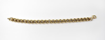 Lot 926 - A large 9ct gold fancy oval link bracelet