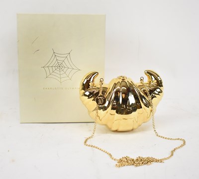 Lot 5 - CHARLOTTE OLYMPIA; a gold plated brass...