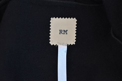 Lot 19 - ROLAND MOURET; a black wool mix short fitted...