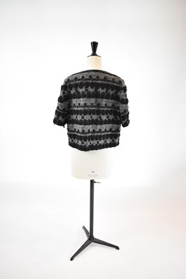 Lot 21 - CHLOE; a grey short sleeved cropped jacket...